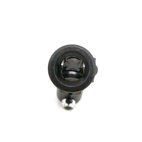 Heavy Duty 3/4 Double D To 3/4 Round Single Steering Shaft Universal U Joint Built Like A Tank With Solid Billet Steel close-up view.