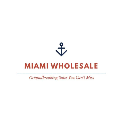 Miami Wholesale logo with anchor icon and 'Groundbreaking Sales You Can't Miss' tagline