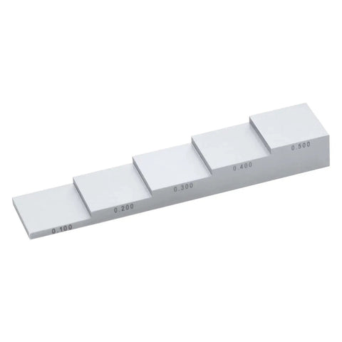 Five Step Calibration Block For Thickness Gauge 0.1 To 0.5 Inches Calibrates Thickness And Linearity Portable Carbon Steel Tool