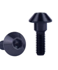 Titanium M6x20mm Allen Head Brake Disc Bolts for Suzuki GSXR and Yamaha R1 R6 YZF 6 Pack Black Finish