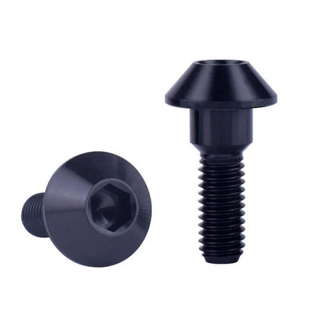 Titanium M6x20mm Allen Head Brake Disc Bolts for Suzuki GSXR and Yamaha R1 R6 YZF 6 Pack Black Finish