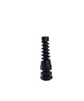 10 Pack IP68 Waterproof M12 PG7 Plastic Cable Gland Connector with Flex Spiral Strain Relief and Rubber Washer for 3.5-6mm Wires