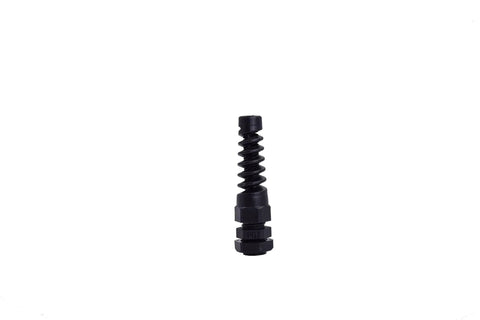 10 Pack IP68 Waterproof M12 PG7 Plastic Cable Gland Connector with Flex Spiral Strain Relief and Rubber Washer for 3.5-6mm Wires