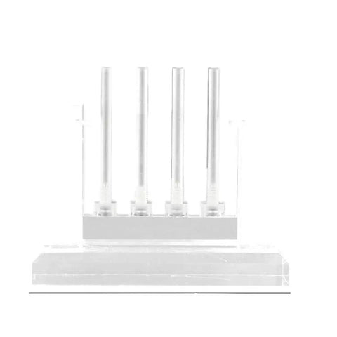 Transparent Acrylic Car Oil Quality Comparator Stand Four Hole Design For Quick Visual Oil Color And Level Check In Workshops Garages And Performance Tuning, clear acrylic stand