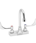 Commander Centerset Bathroom Faucet With 4-Inch Wrist Blade Handles In Chrome on white background