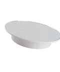 Premium Electric Display Turntable Spinning Rotating Stage for Professional Video and Photo Shoots, 200mm white mirror base