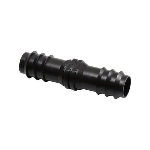 10 Pack Drip Irrigation Barbed Coupling Fittings Kit For 1 Inch Tubing 25mm OD And 0.75 Inch ID Barbed Connectors Black