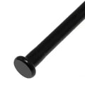 Close-up of black metal door hinge pin, 3.5 inches long
