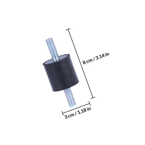 Anti Vibration Rubber Isolator Mounts 5 Pack for Generators and Gear Equipment Silent Black Shock Absorbers With Buffering and Shock Absorption Durable High Durometer Vibration Pads, 8 cm x 3 cm