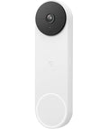 Nest Doorbell Battery Snow Finish With HD Live View, HDR And Night Vision, Smart Alerts Differentiating People, Packages