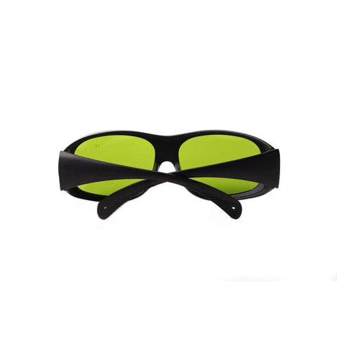 Infrared Laser Safety Glasses 755nm 808nm 1064nm for YAG Lasers OD5 Plus Pro Grade Shield, green lens view