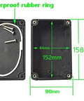 Heavy Duty IP67 Waterproof Junction Box For Your Next DIY Project Rock Solid ABS Plastic Electrical Enclosure shown with dimensions.