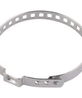 CV Joint Boot Clamp Kit 10 Pcs Stainless Steel Adjustable Drive Shaft Axle Clamps shown in stainless steel close-up