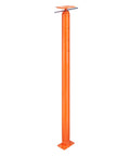 VEVOR orange steel floor jack post with base plate and top clamp; telescoping height for leveling