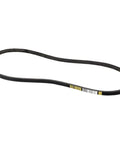 Hella Tough Industrial Multi V Drive Belt Replacement Strap 28 Inch Long Half Inch Wide Heavy Duty Transmission Belt on white background.