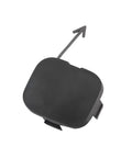 Subaru XV Crosstrek Front Bumper Tow Hook Cover Cap Replacement 2013 2014 2015 Unpainted Finish shown with arrow indicator