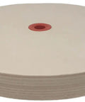 8 Inch Leather Honing Stropping Wheel With Premium White Buffing Compound Made In USA Fits 1/2 5/8 And 3/4 Inch Arbors