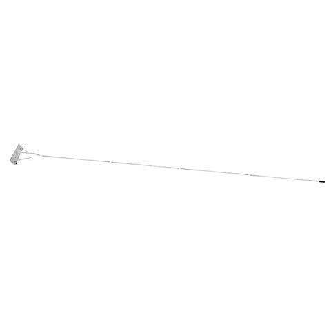 Top Shelf 21 Foot Telescoping Roof Snow Rake With 24 Inch Angled Blade and Shingle Guard Rollers for easy snow removal.