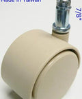 2 Inch Chair Caster Wheel For Carpet Use With Grip Ring Stem Seven Sixteenth Inch By Seven Eighth Inch Tan Chromcraft Style OEM