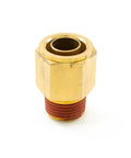 Half Inch Male NPT to Three Quarter Inch Push To Connect Brass Air Line Pneumatic Fitting Durable Brass Construction DOT Rated