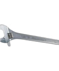 18 Inch Adjustable Wrench With Beefy Forged Alloy Steel Build, Boss High Polish Chrome Finish, Contoured Handle, Precision Machined Jaws