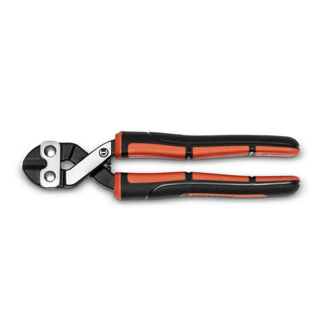 Eight And One Half Inch Compact Wire And Bolt Cutter With Ergonomic Non Slip Grips For Superior Control And Cutting Leverage