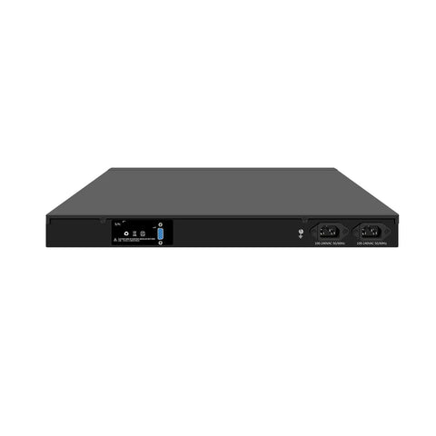 Badass 1U Firewall Router PC With Solid Intel N150 Chip 16G Ram Boost And 512G SSD showing rear panel connections and ports.