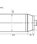 Technical drawing of Heavy Duty Water Cooled Electric Spindle With Constant Torque For CNC Machines and Mold Fabrication dimensions in mm.