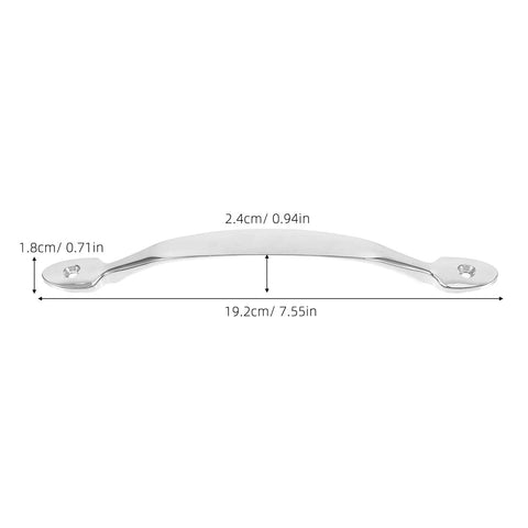 2 Pack Zinc Alloy Cabinet Pull Handles Vintage Door Pulls For Wardrobe And Furniture Bright Chrome Finish 128mm Hole Spacing