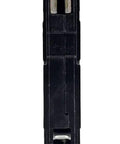 Pro Grade Single Pole Circuit Breaker Rated At 30 Amps built tough, black plastic housing, front view showing terminals.