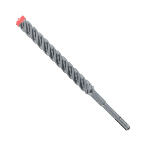SDS-Plus 4-cutter hammer drill bit with full carbide head, 3/4 in diameter, 10 in length, red tip