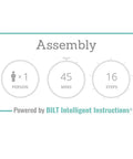 Assembly instructions for Refurbished 2-Handle Deck Mount Roman Tub Faucet, 1 person, 45 mins, 16 steps, powered by BILT.