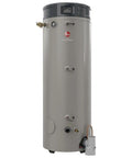 No-Fuss Commercial Natural Gas Water Heater With Smart Leak Detection, EcoNet Monitoring, Lcd Display, Built-In Condensate Neutralizer, Pvc Venting, Street Tested Durability in gray finish.
