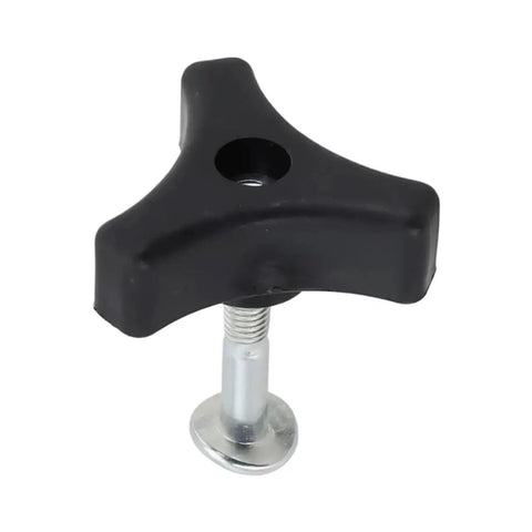 Top Quality Plastic Lawn Mower Handle Screw Nut Heavy Duty Wear Resistant Triple Cornered Triangle Knob Kit Grip Replacement Parts For Easy Fixes, black PP steel handle screw nut