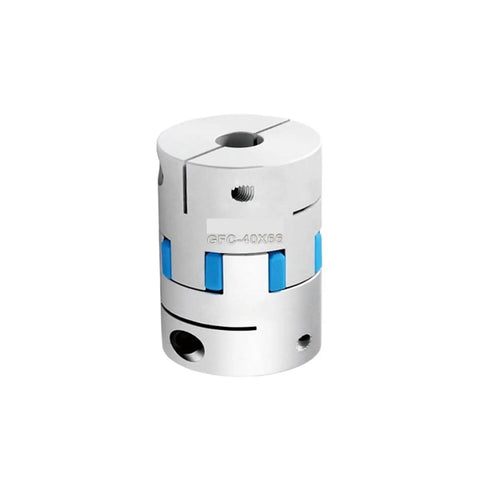 Dead Nuts Accurate Flexible Jaw Shaft Coupler For Servo Motors, aluminum body, designed for precise power transfer in robotics.