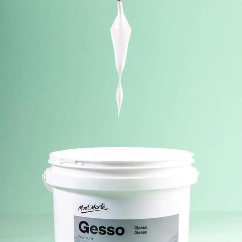 Premium Gesso Universal Primer 64oz For Canvas, Wood, Paper And More Ideal For Acrylic, Oil, Gouache, And Pastels Airbrush Ready