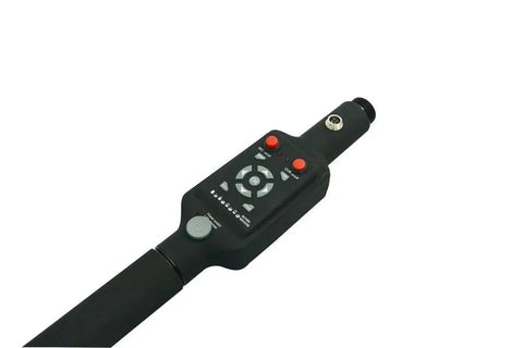 Slick Heavy Duty Telescopic Video Inspection Camera With Built In Dvr Recording And Bright Five Inch Lcd Screen, control panel with buttons.