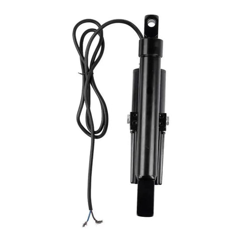 Heavy Duty 12V DC Linear Actuator Eight Inch Stroke 1760 Lbs Force for automotive and industrial use with wiring.