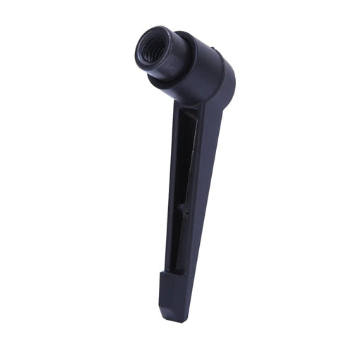 Rock Solid Metal Clamping Lever Handle for tight squeezes, compact female thread M8 grip, durable black plastic design.