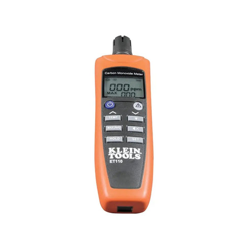ET110 CO Meter And Carbon Monoxide Tester With Short Term Exposure Limit Alarm, Portable Detector, orange with LCD display
