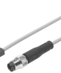 Heavy Duty SIES-8M-Po-24V-K-0.3-M8D Inductive Proximity Sensor wire with M8 connector for industrial applications.