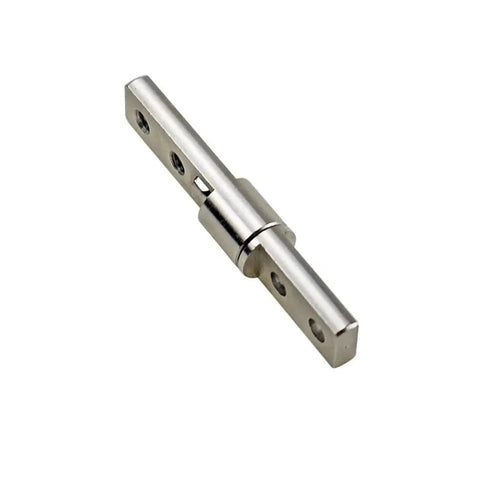 Constant Torque Position Control Hinge 10x57mm Concealed Damping Rotary Shaft Gate Hinge Silver Finish
