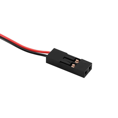 Connector with red and black wiring for Lit Side Marker Lights For RC Cars 10x10mm Three Color White Yellow Red With 450mm Wiring