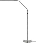 Slimline 3 Floor Lamp With LED Light, 80 CRI Eye Care, Four Brightness Levels, 3000 Lux At 30 Cm, 1065 Lumens, silver adjustable arm