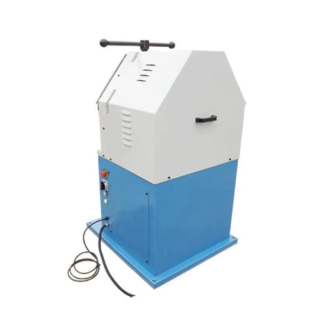 Professional Three Phase Ring Roller Pinch Roll Bender Three Horsepower Industrial Metal Tube Former For 2.75 Inch Round Square Stock Shop Fabrication, front view of the machine.