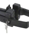 Tough As Nails Magnetic Gate Lock Featuring Dual Six Pin Rekeyable Lock with keys, designed for square fences 1.5 to 6 inches wide.