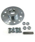 Heavy Duty One Inch Steel Mini Hub With Hardware Rock Crawling Beast Badass Construction, zinc plated, includes bolts and nuts.