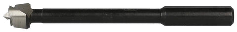 Forstner drill bit from a five piece kit with high speed steel construction and serrated tips for precision wood drilling.