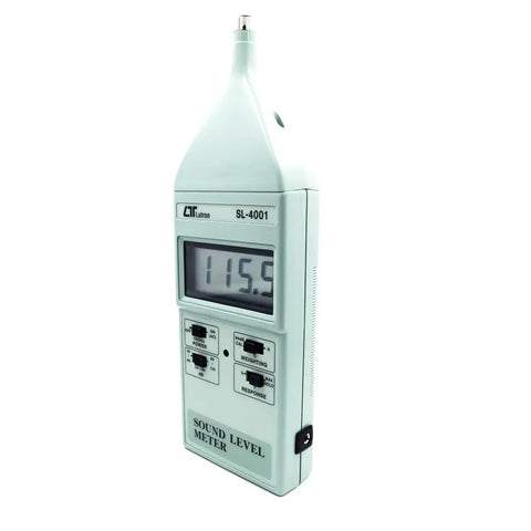 Pro Grade Sound Level Meter With IEC Type 2 Weighting And Fast Slow Time Weighting, 35 To 130 dB Range, Model SL-4001 side view