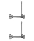 Real Deal 1/2 Inch Copper To 3/8 Inch Od Compression Extension Valve Kit With Standard Cross Handle Black Nickel Finish plumbing valves